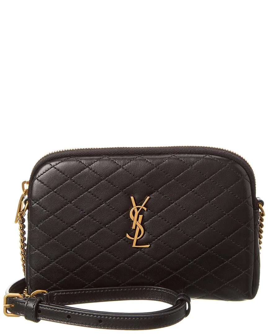 Gaby Zipped Quilted Leather Crossbody by Saint Laurent
