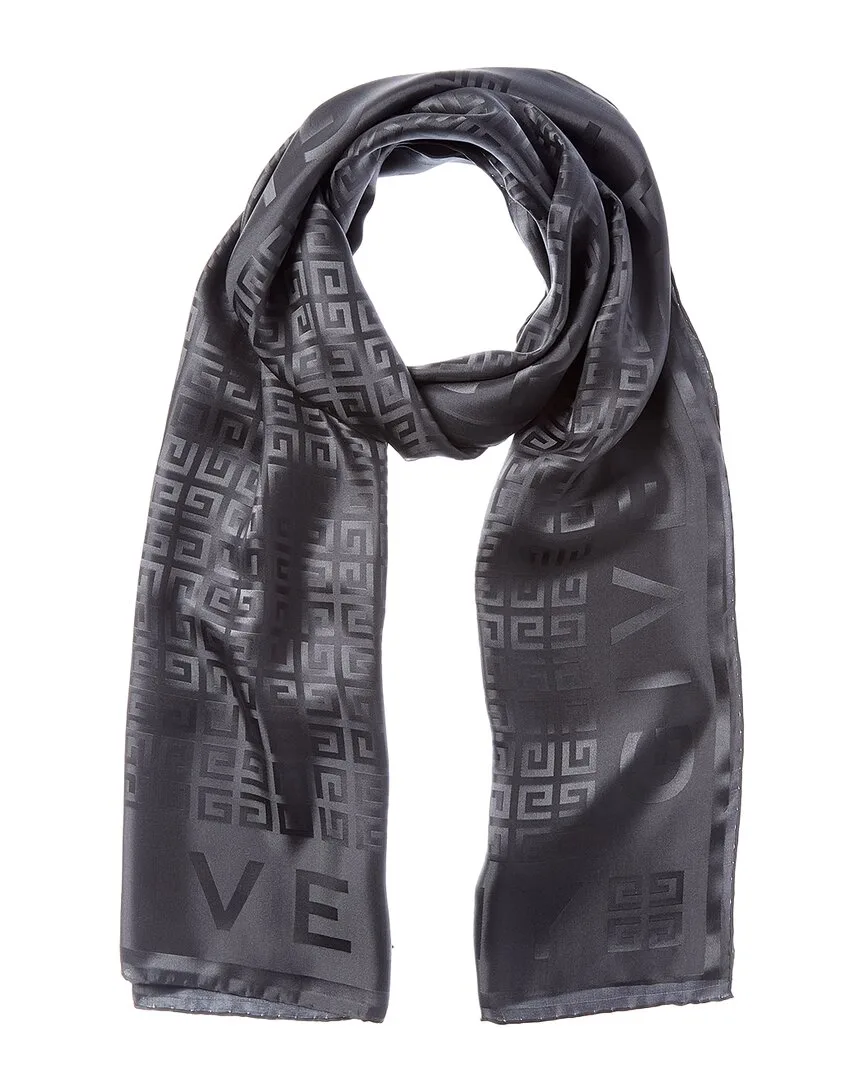 4G Logo Silk Scarf by GIVENCHY