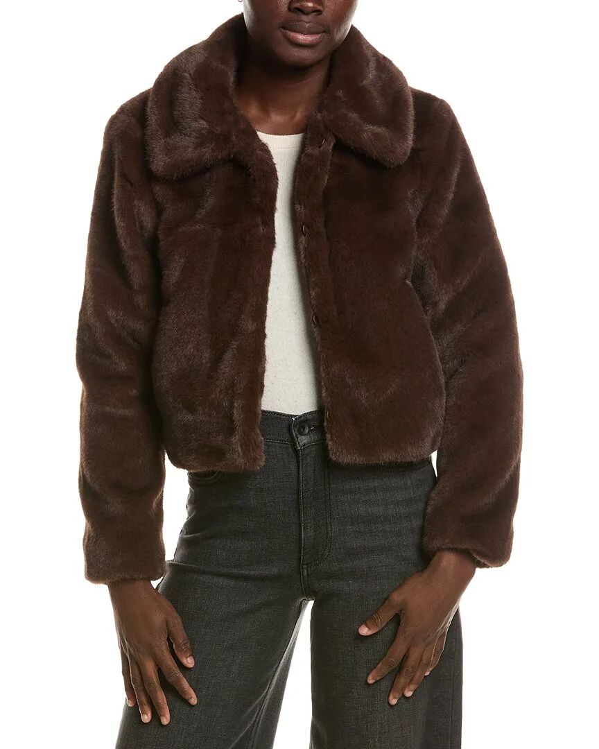 Marine Vegan Fur Coat by Noize