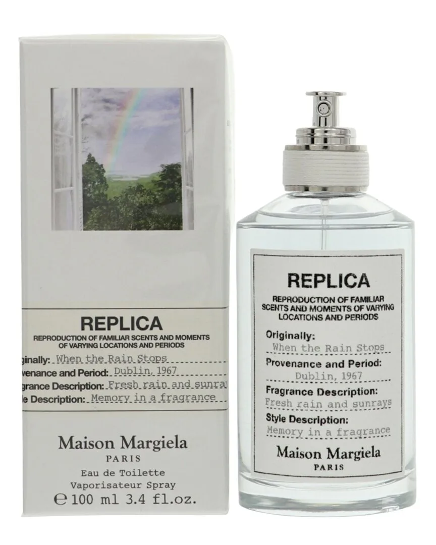 3.4Oz Replica When the Rain Stops Eau De Toilette Spray by Maison Margiela