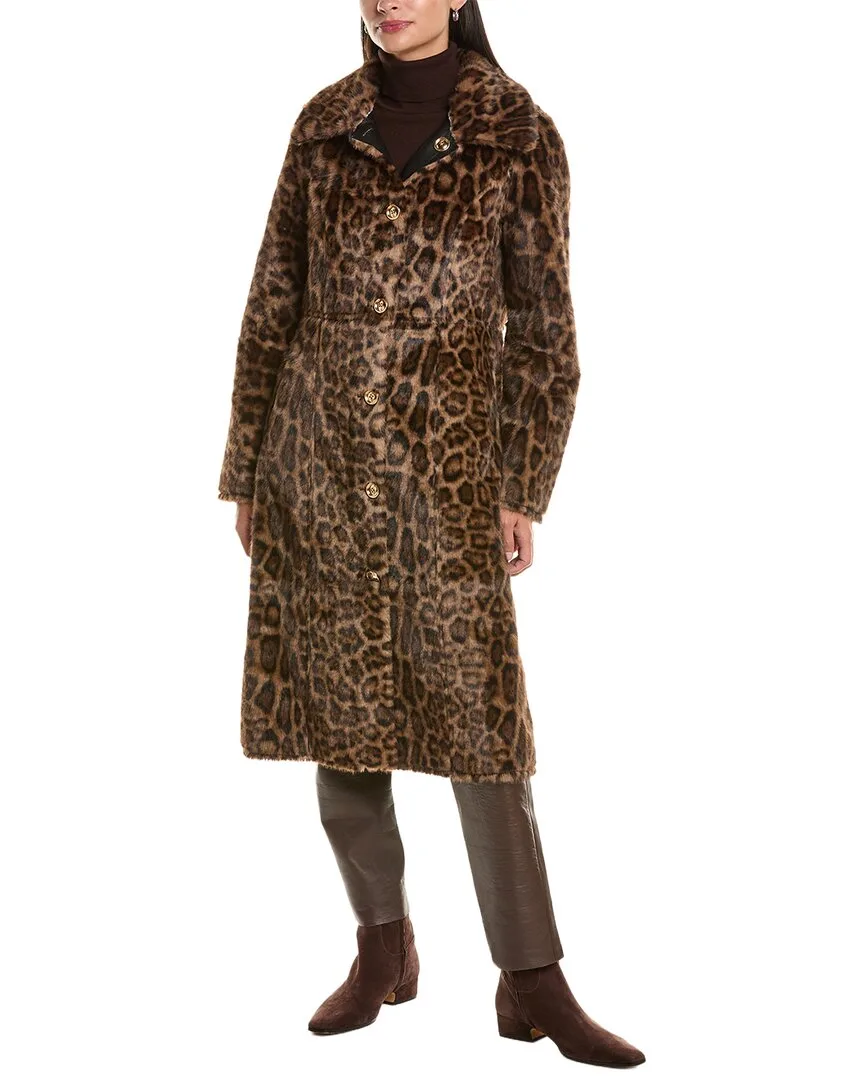 Reversible Leopard Coat by La Fiorentina
