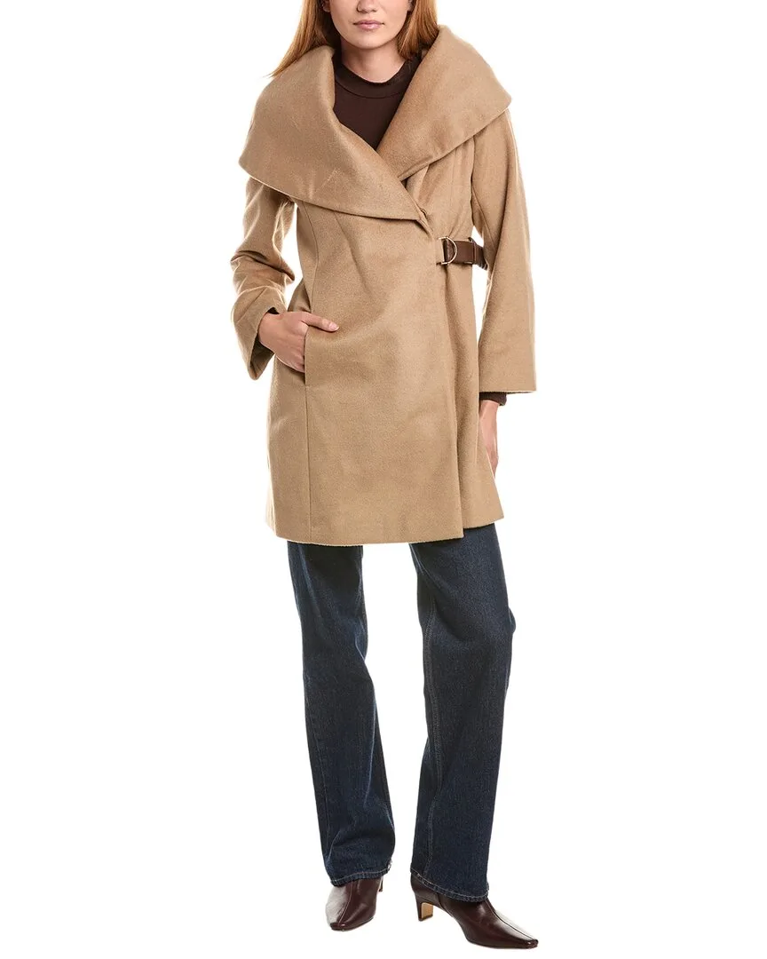 Hooded Wool-Blend Coat