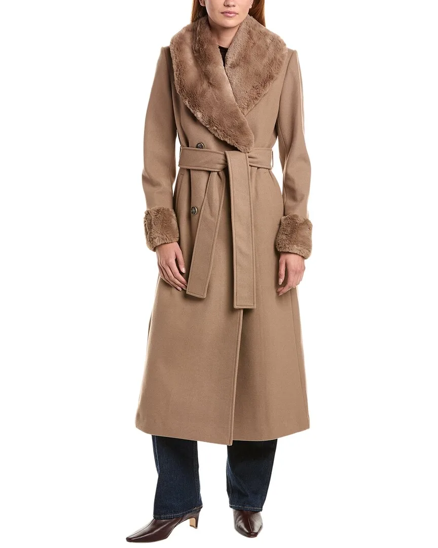 Double-Breasted Belted Coat