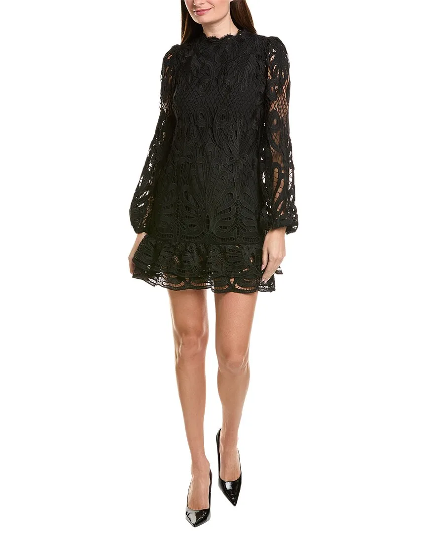Nvlt Mock Neck Lace Dress by Yours Truly