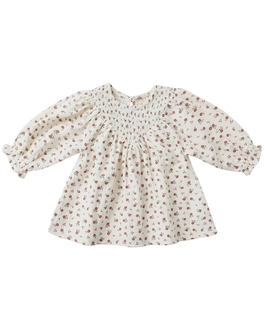 V Smocked Dress by Quincy Mae