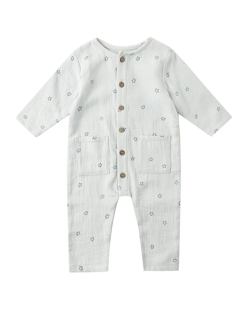 Pocketed Woven Jumpsuit by Quincy Mae