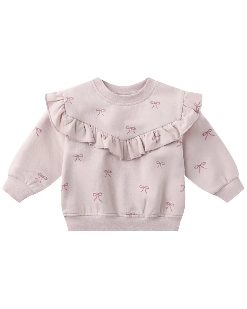Ruffle Fleece Sweatshirt by Quincy Mae