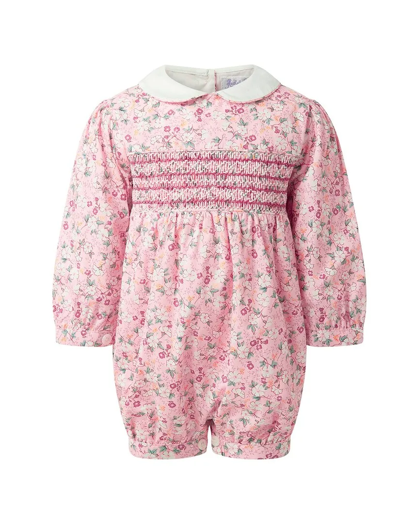 Floral Smocked Babysuit by Rachel Riley