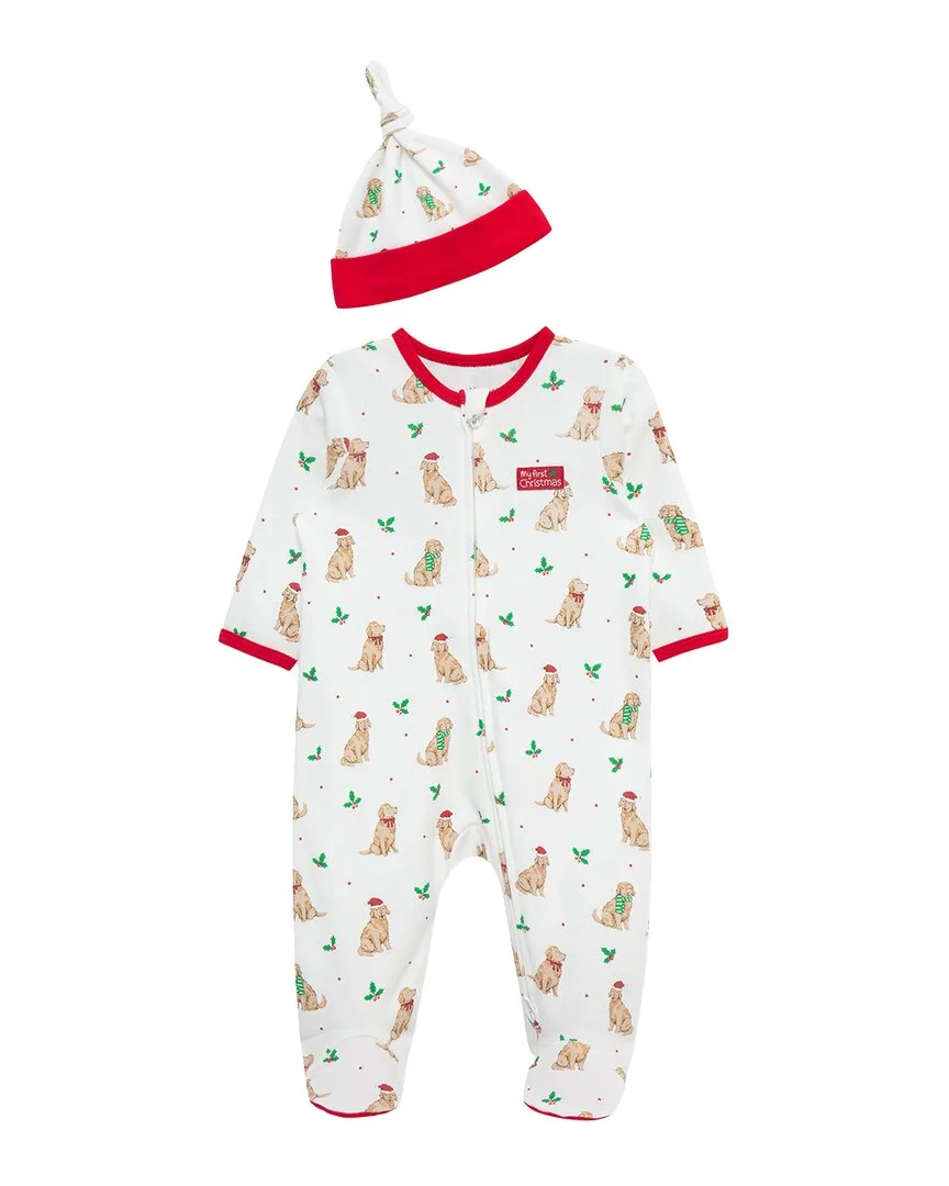 Festive Pups Footie by Little Me