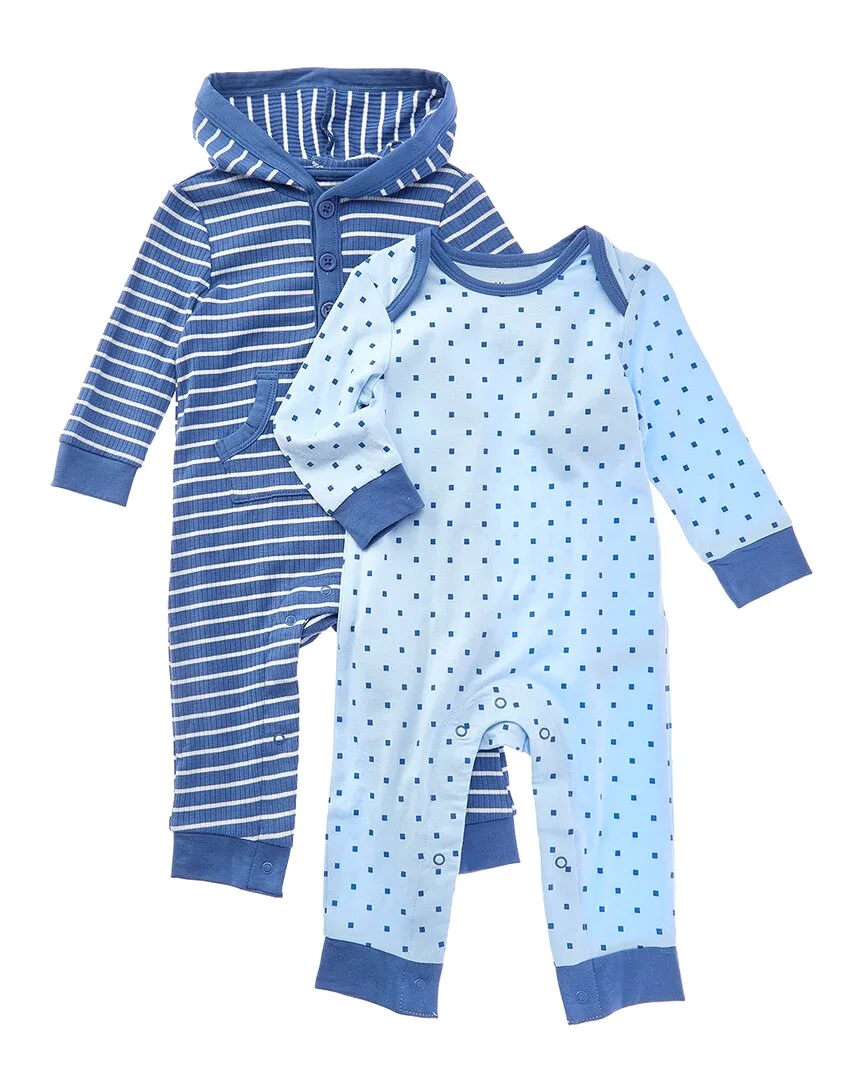 2Pk Geo Stripe Coverall by Little Me