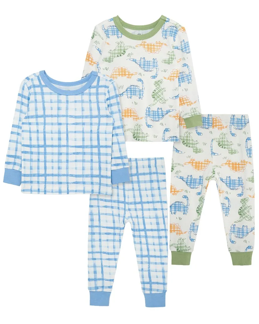 4Pc Dino Bamboo Pajama Set by Little Me