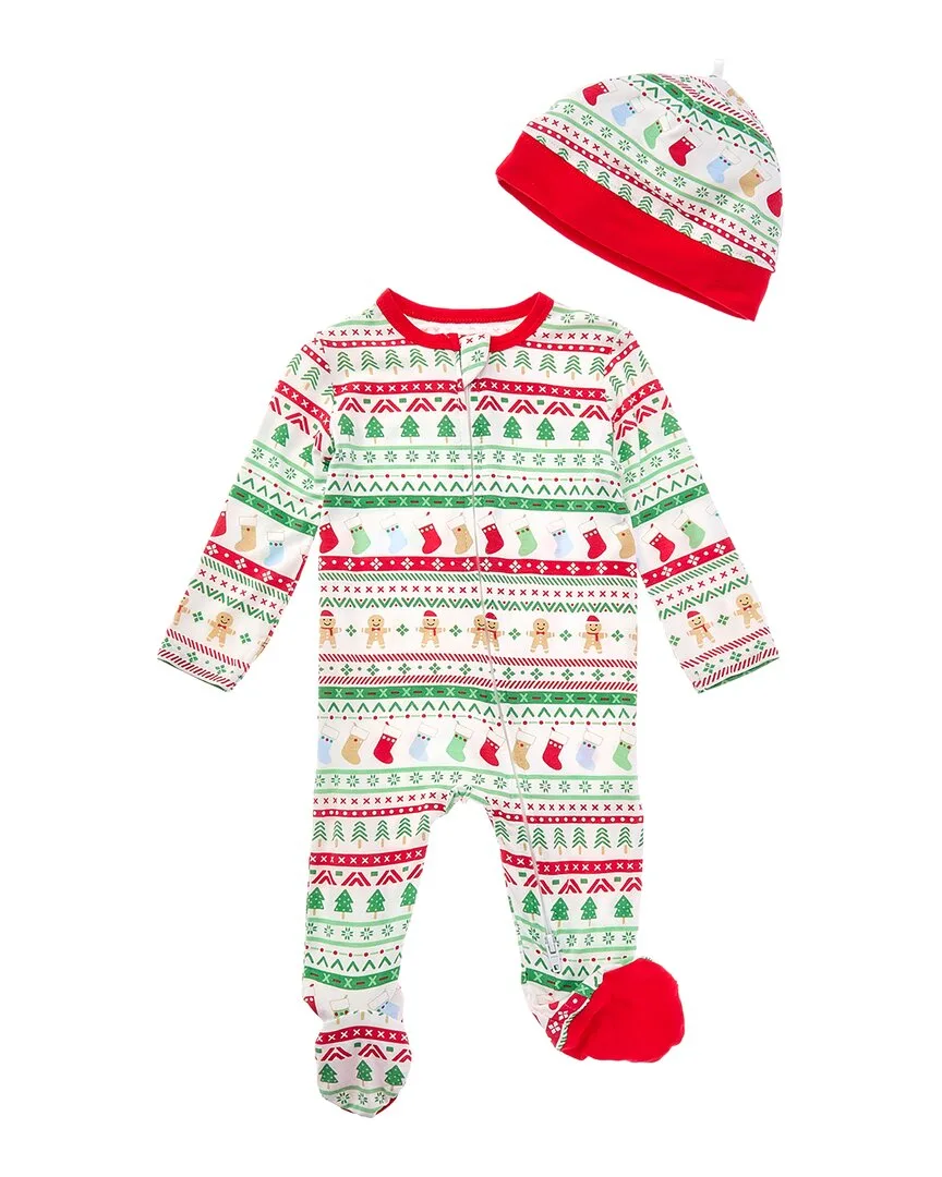 Fairisle Footie & Hat Set by Little Me