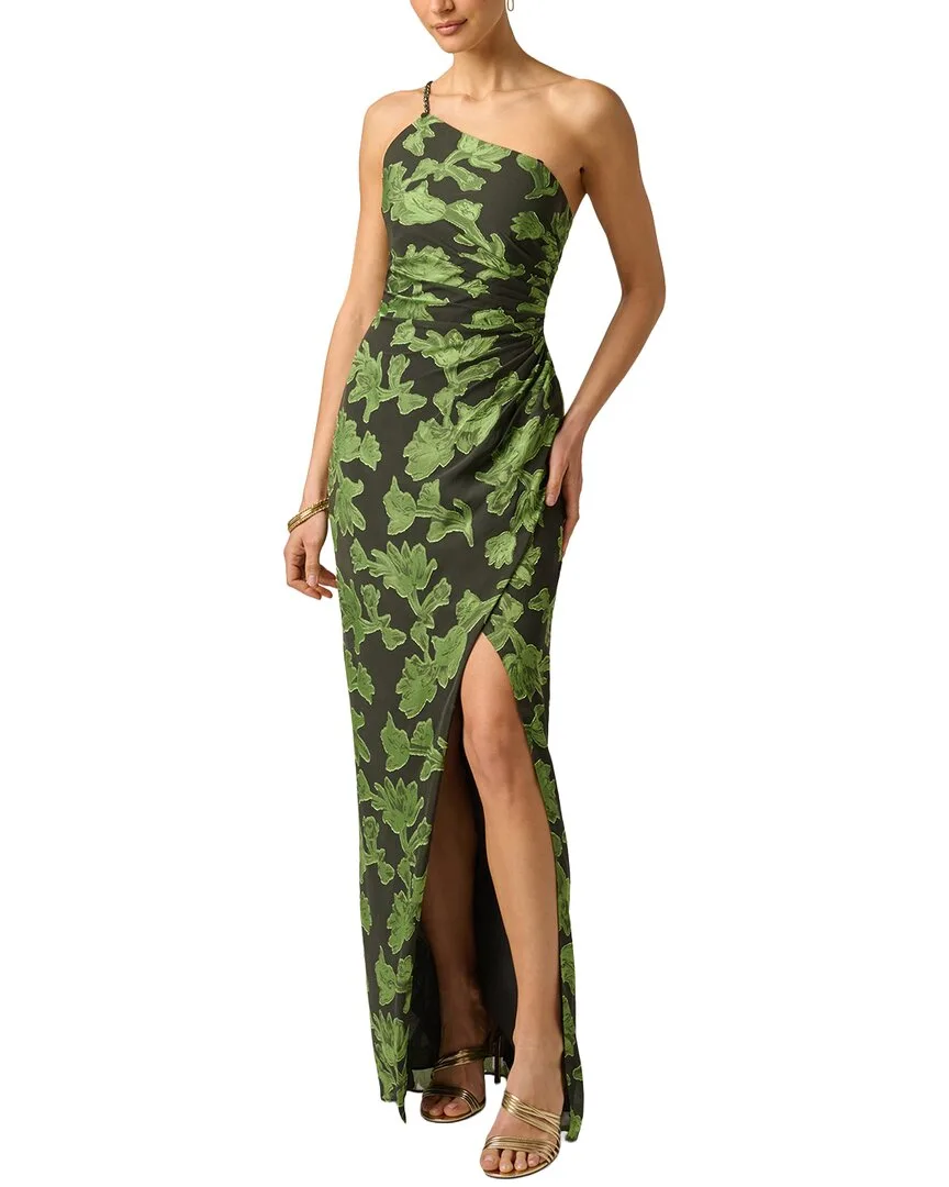 Burnout Jacquard Long Dress by Adrianna Papell
