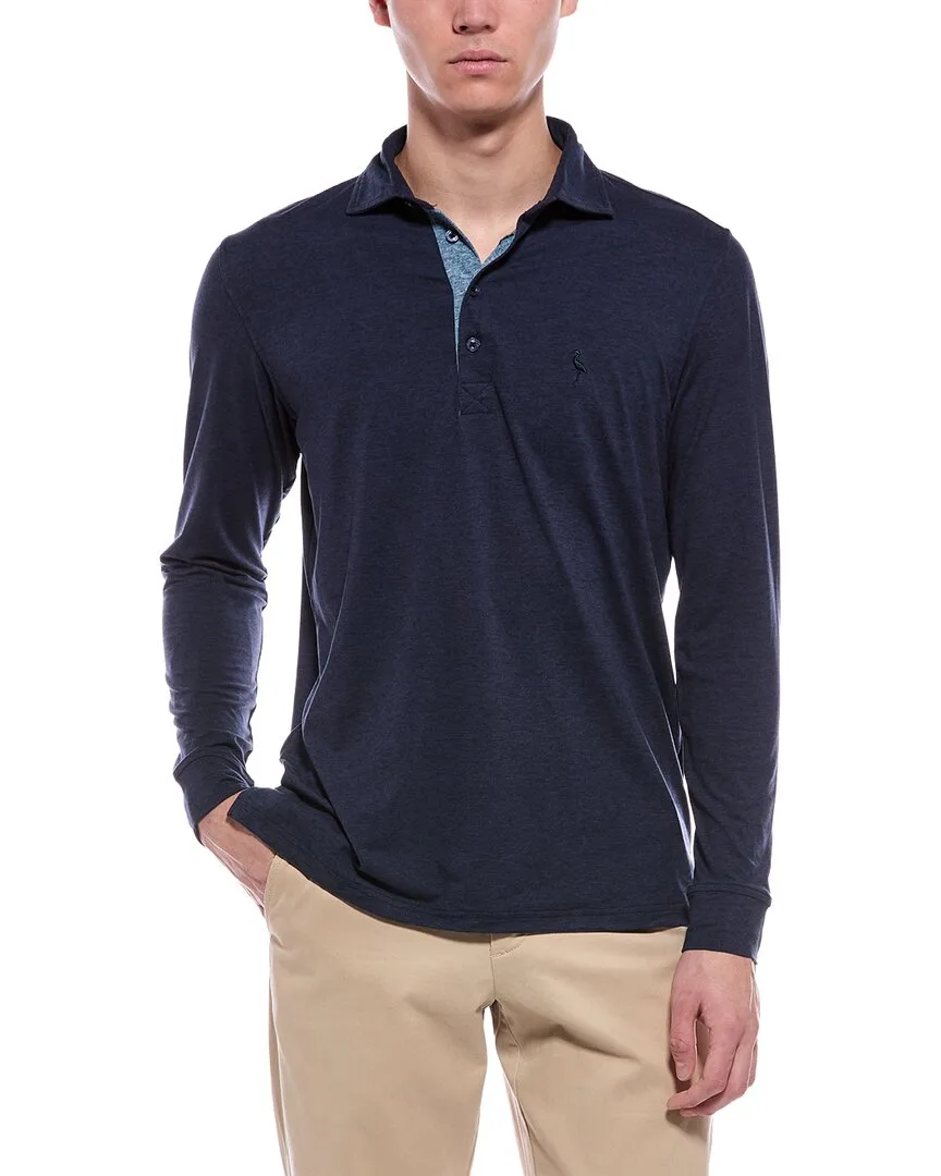 Brushed Melange Polo Shirt