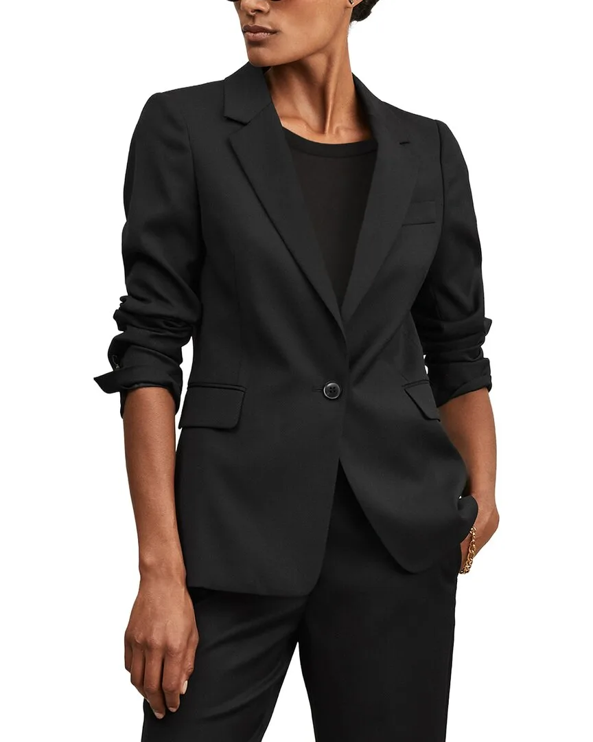 Haisley Wool-Blend Blazer by Reiss