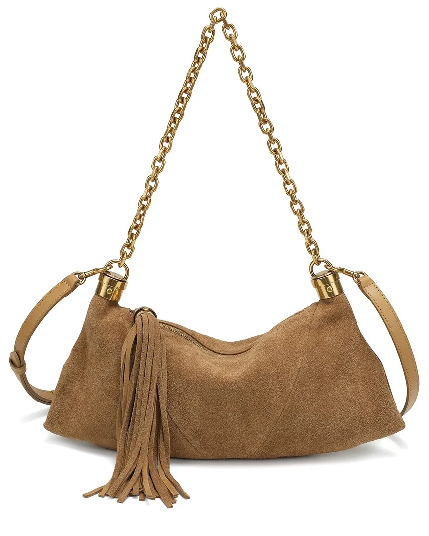 Suede Tassel Hobo Bag by Tiffany & Fred Paris