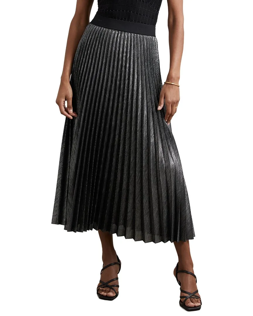 Taylor Pleated Skirt by Reiss