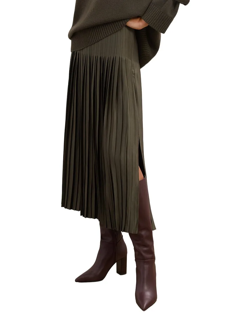 Savannah Pleated Skirt by Reiss
