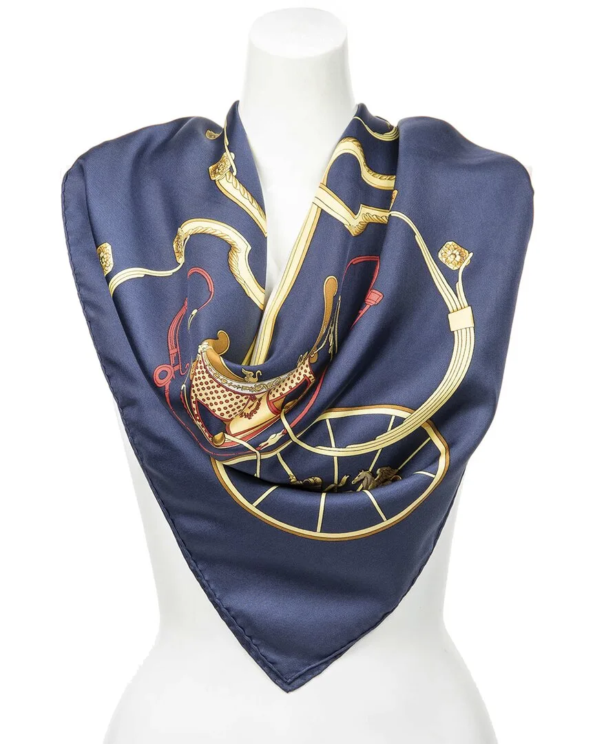 Springs by Philippe Ledoux Scarf (authentic Pre-Loved) by Herms