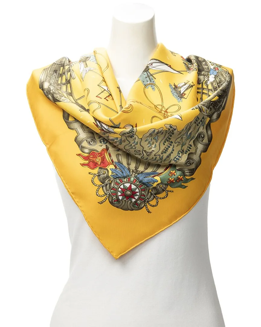 Voiles De Lumiere by Joachim Metz Scarf (authentic Pre-Loved) by Herms