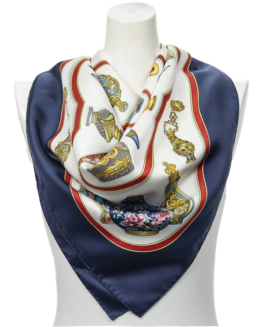 Qu Importe Le Flacon by Catherine Baschet Scarf (authentic Pre-Loved) by Herms