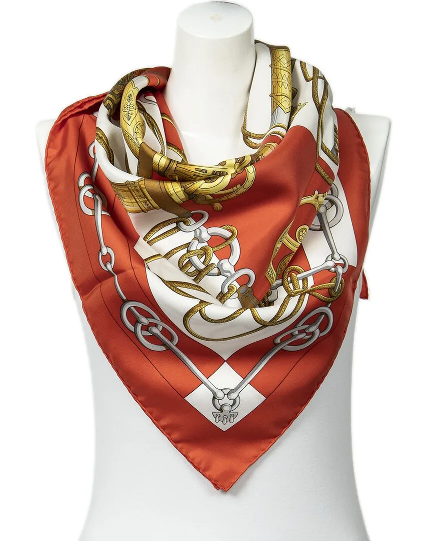 Cliquetis by Julie Abadie Scarf (authentic Pre-Loved) by Herms