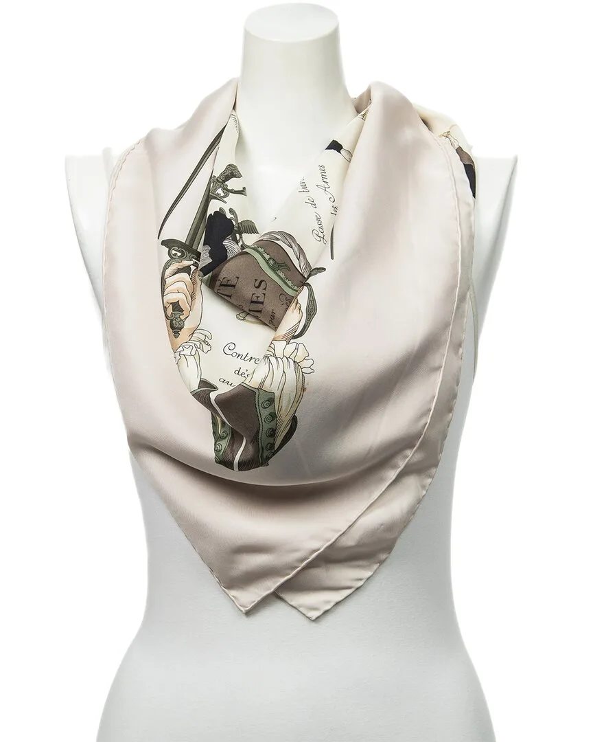 Traite Des Armes by Hugo Grygkar Scarf (authentic Pre-Loved) by Herms
