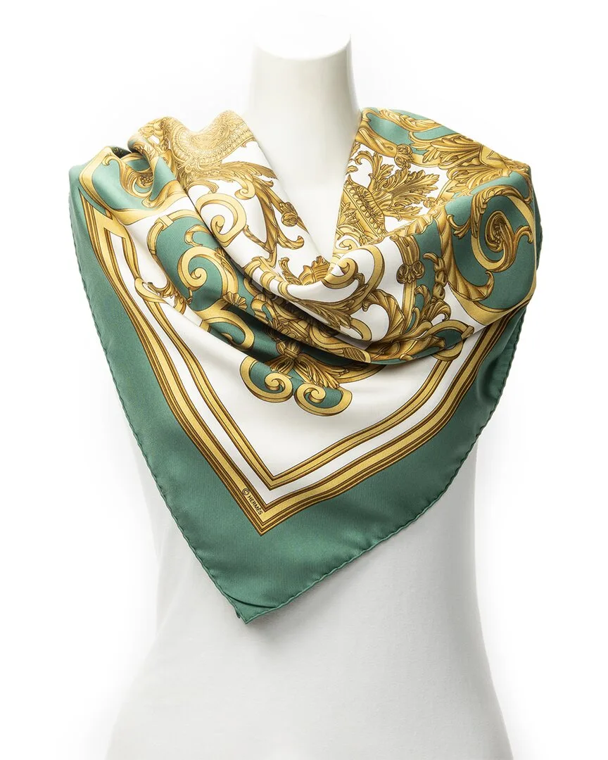 Les Tuileries by Joachim Metz Scarf (authentic Pre-Loved) by Herms