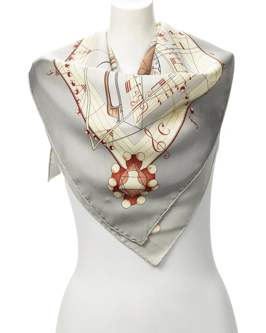La Musique Des Spheres by Zo Pauwels Scarf (authentic Pre-Loved) by Herms
