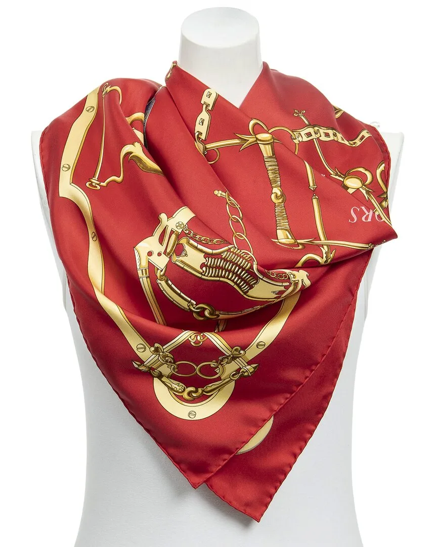 Mors & Gourmettes by Henry Dorigny Scarf (authentic Pre-Loved) by Herms