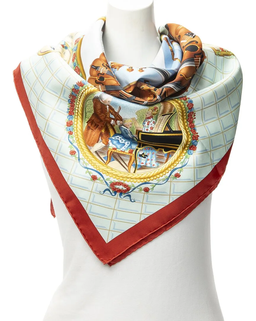 Hommage a Mozart by Julie Abadie Scarf (authentic Pre-Loved) by Herms