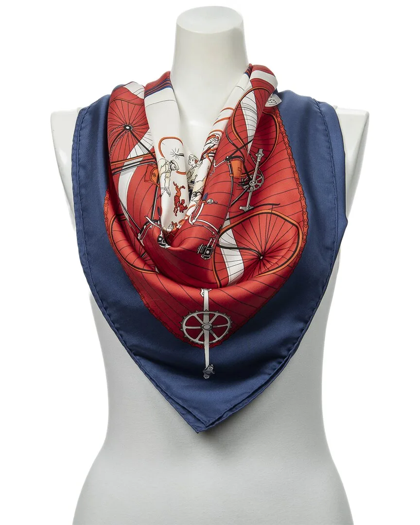 Les Becanes by Hugo Grygkar Scarf (authentic Pre-Loved) by Herms