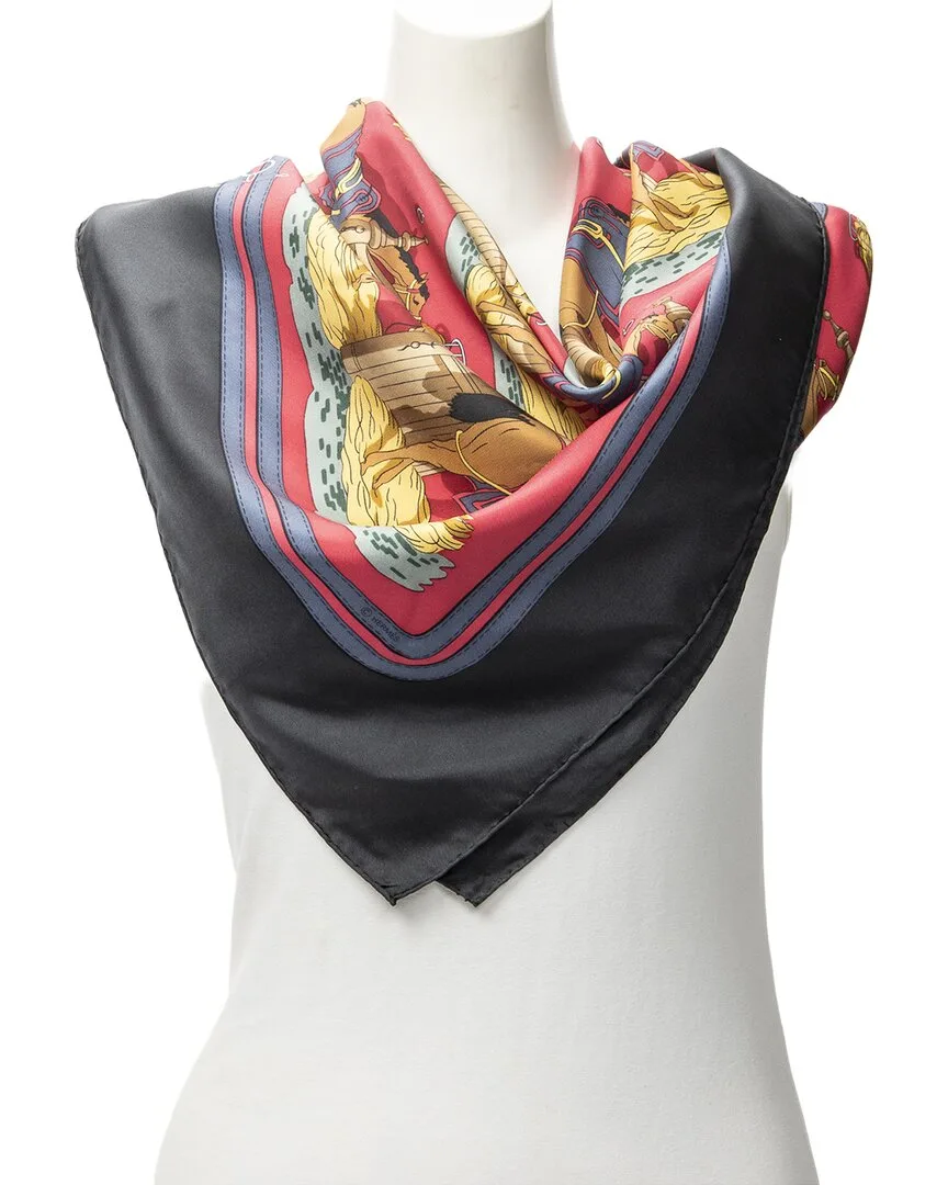 Ecuries by Philippe Ledoux Scarf (authentic Pre-Loved) by Herms