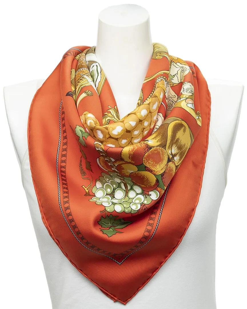 Gastronomie by Christiane Vauzelles Scarf (authentic Pre-Loved) by Herms