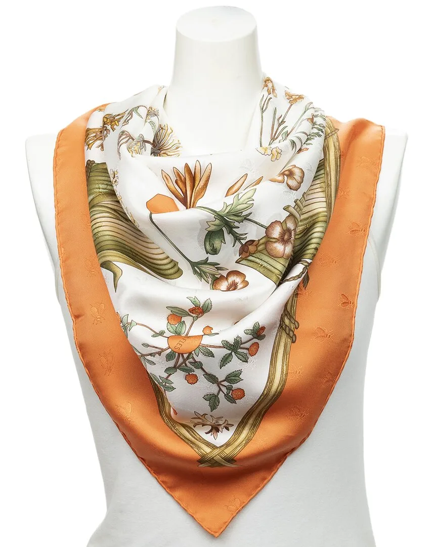 Herbier De Gavarnie by Franoise De La Perriere Scarf (authentic Pre-Loved) by Herms