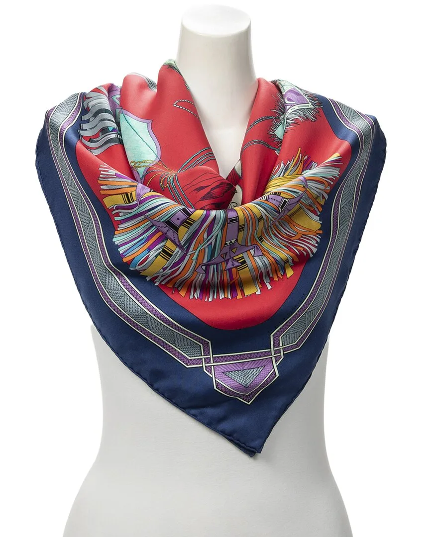Cuirs Du Desert by Franoise De La Perriere Scarf (authentic Pre-Loved) by Herms