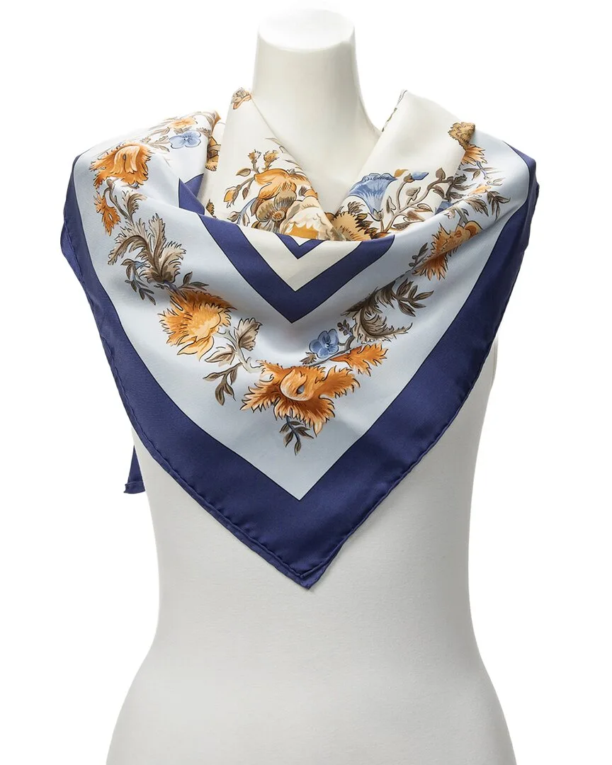 Les Jardiniers Du Roy by Maurice Tranchant Scarf (authentic Pre-Loved) by Herms