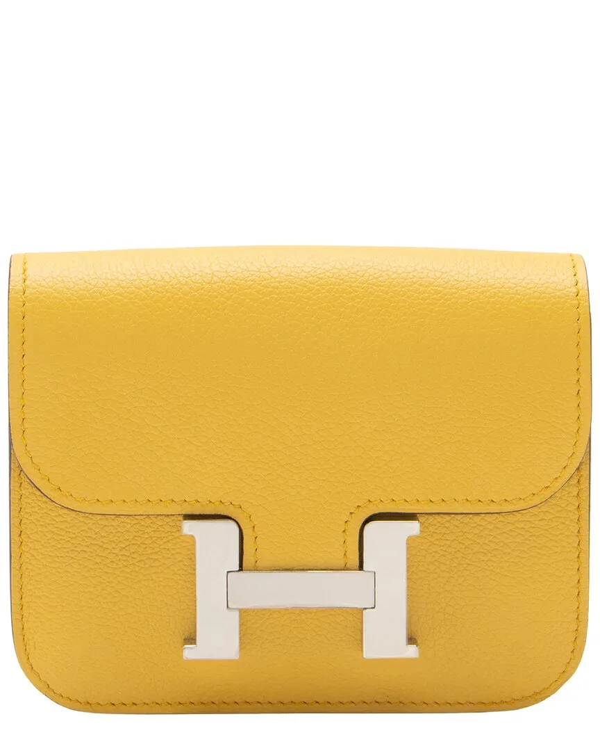 Yellow Leather Constance Slim Wallet (authentic Pre-Loved)