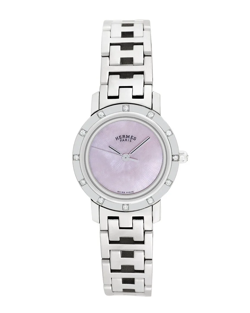 Clipper Diamond Watch, Circa 2000S (authentic Pre-Loved) by Herms