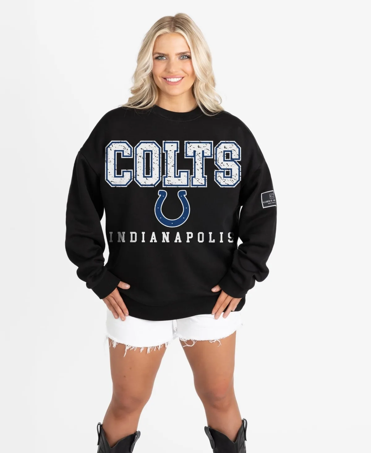 Indianapolis Colts Oversized Crewneck Sweatshirt by Gameday Couture