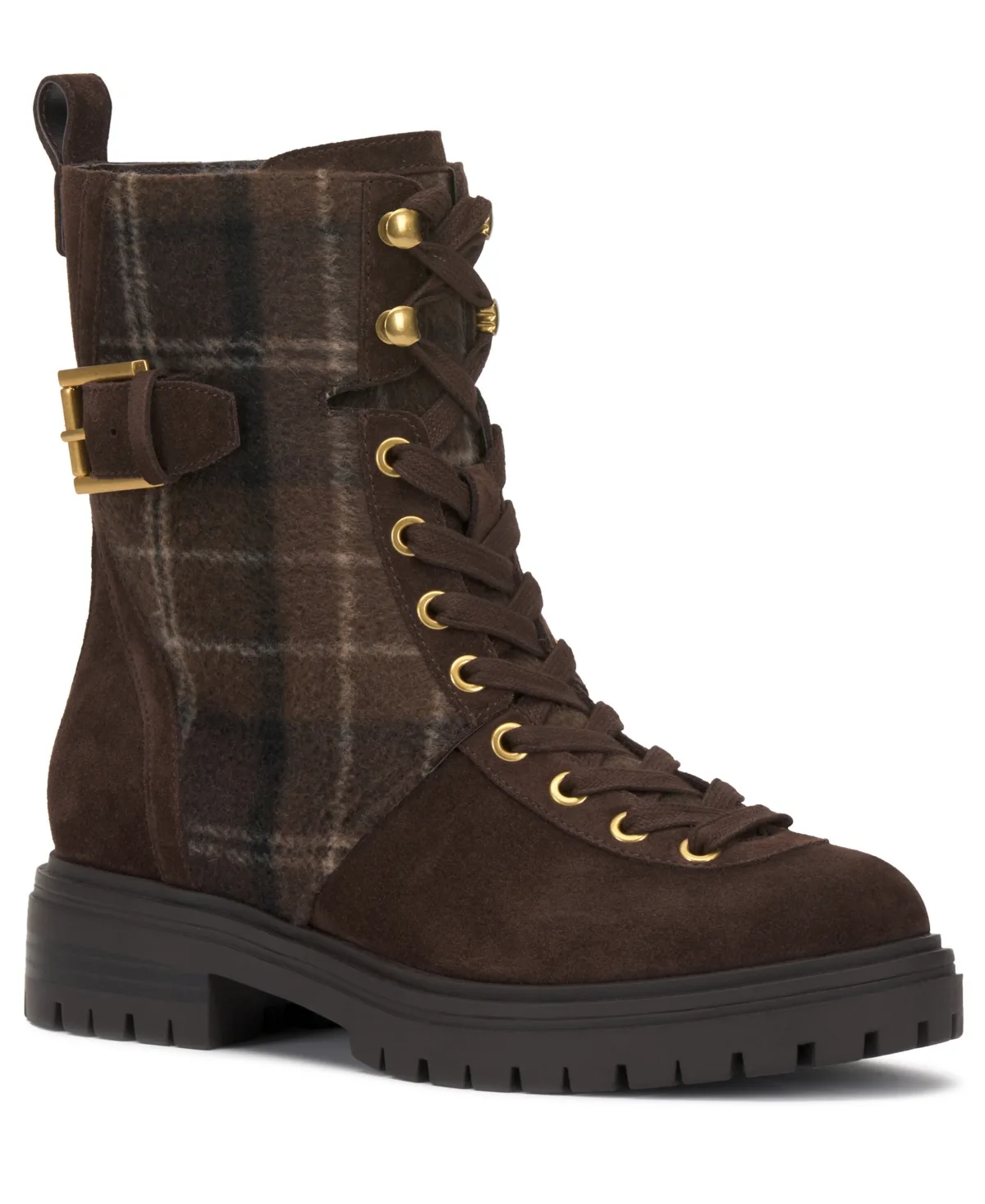 Becinda Lace-Up Combat Booties by Vince Camuto