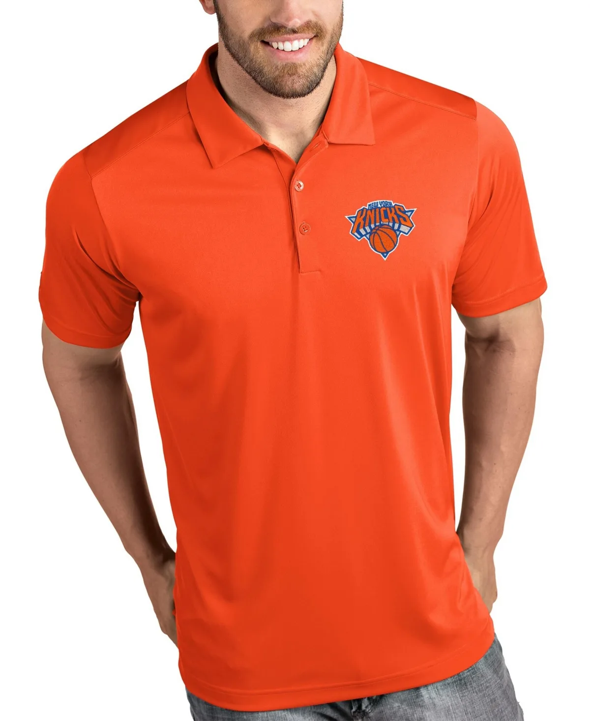 New York Knicks Tribute Polo Shirt by Antigua