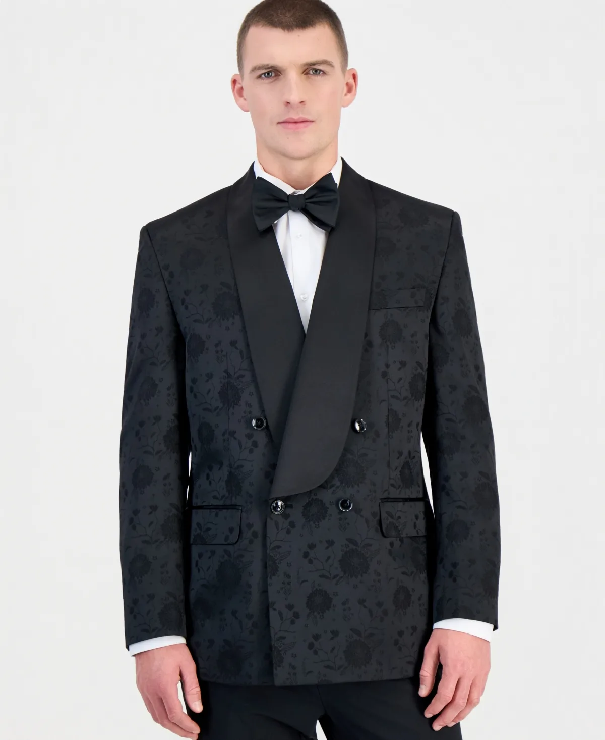 Double-Breasted Classic-Fit Dinner Jacket by Tayion Collection