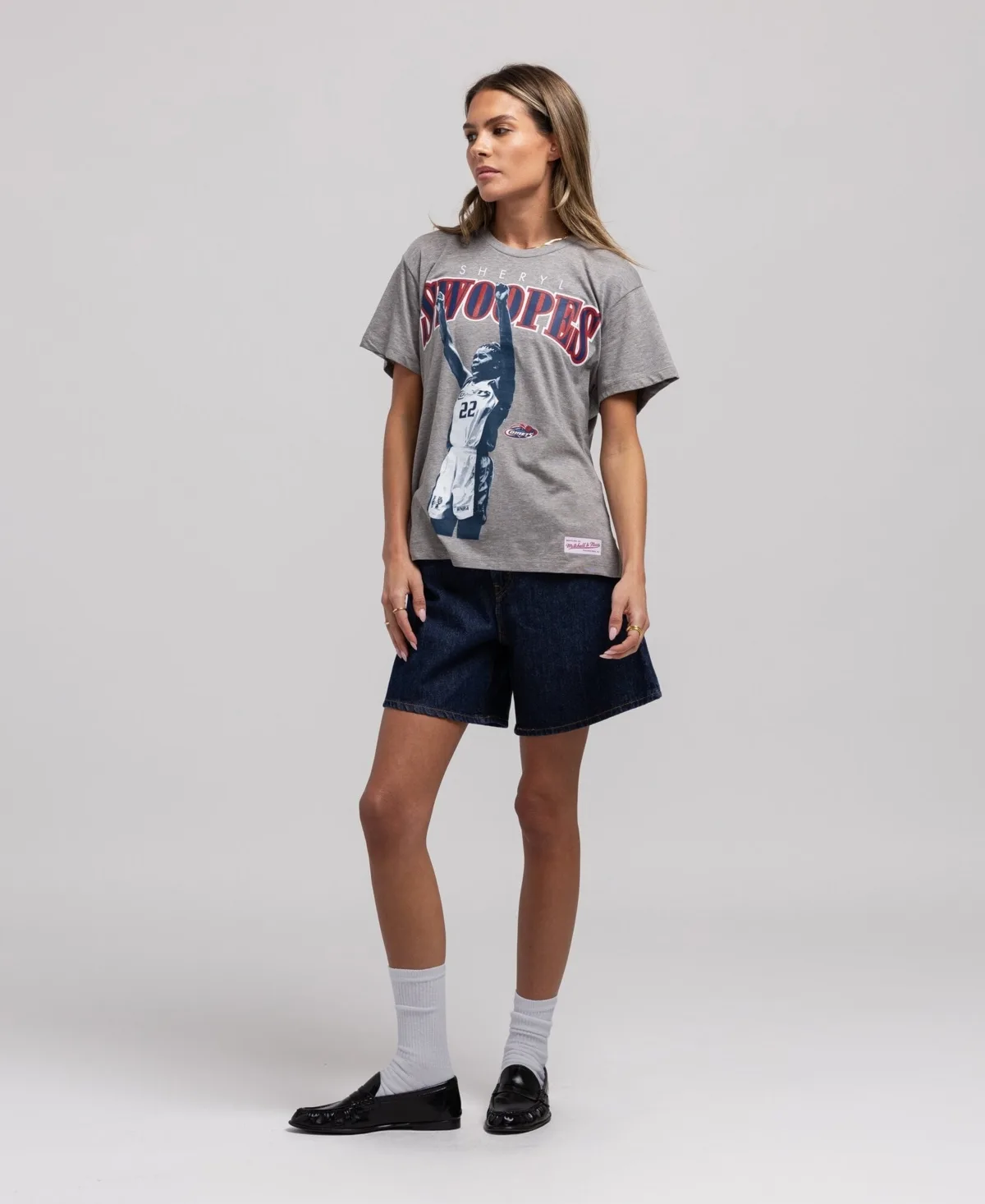 Sheryl Swoopes Houston Comets Player Boyfriend Court Origins T-Shirt by Mitchell & Ness