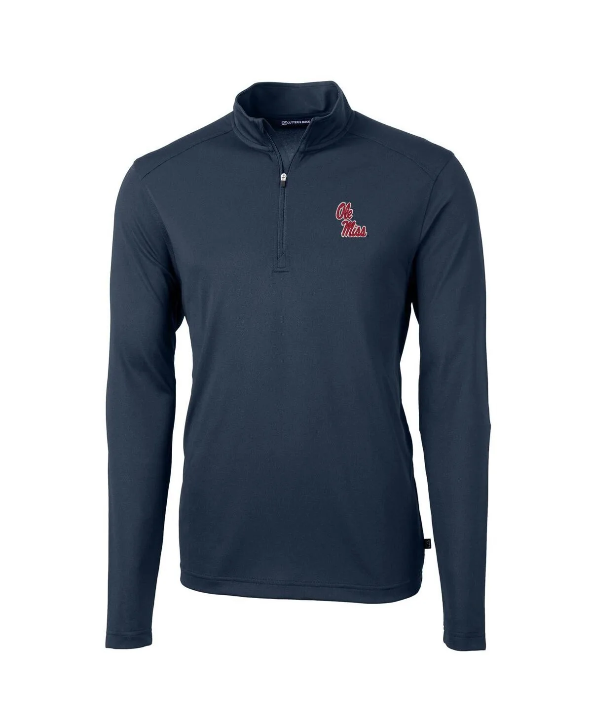 Ole Miss Rebels Virtue Eco Pique Quarter-Zip Jacket by Cutter & Buck