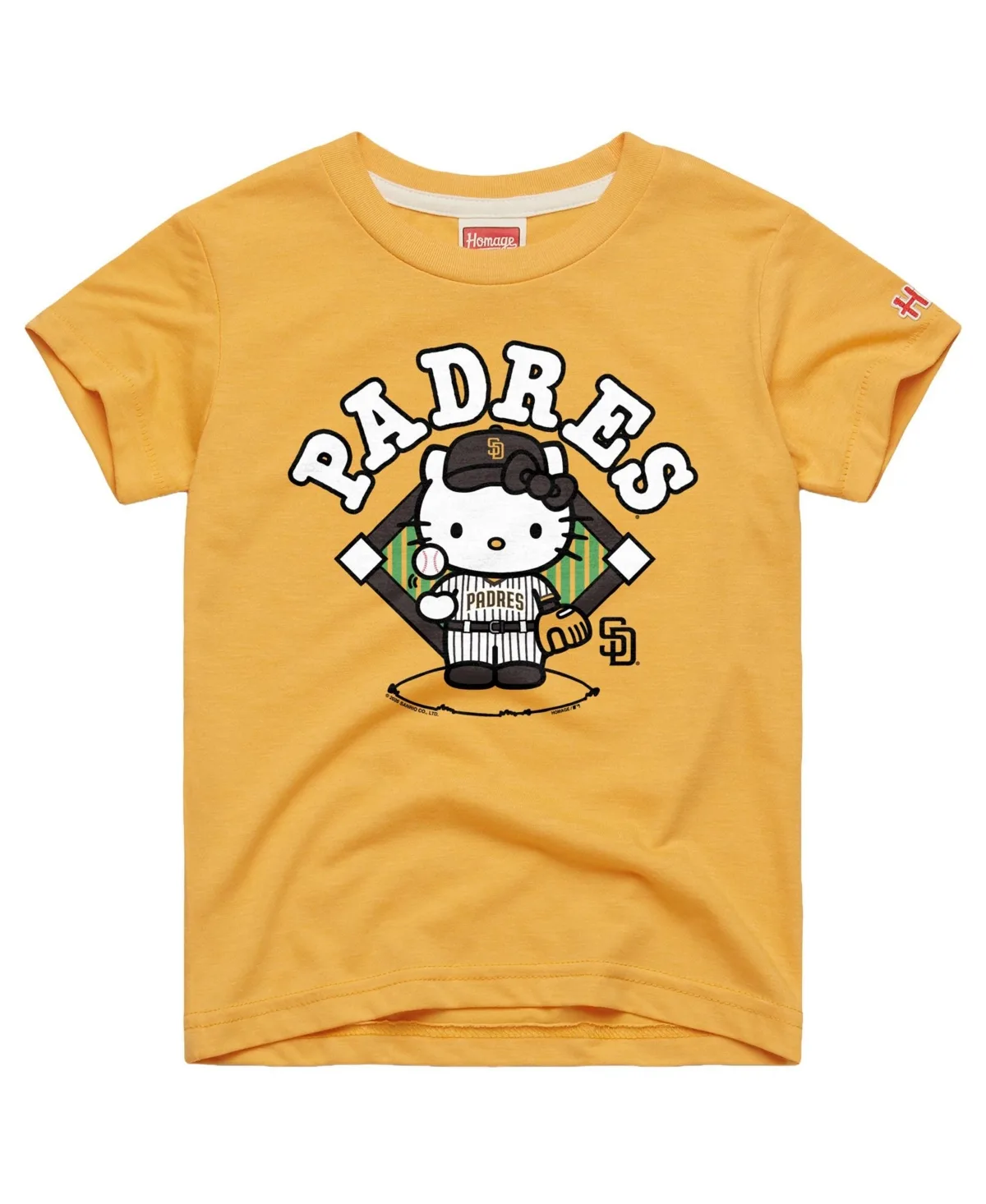 San Diego Padres Hello Kitty x Mlb Tri-Blend T-Shirt by Homage
