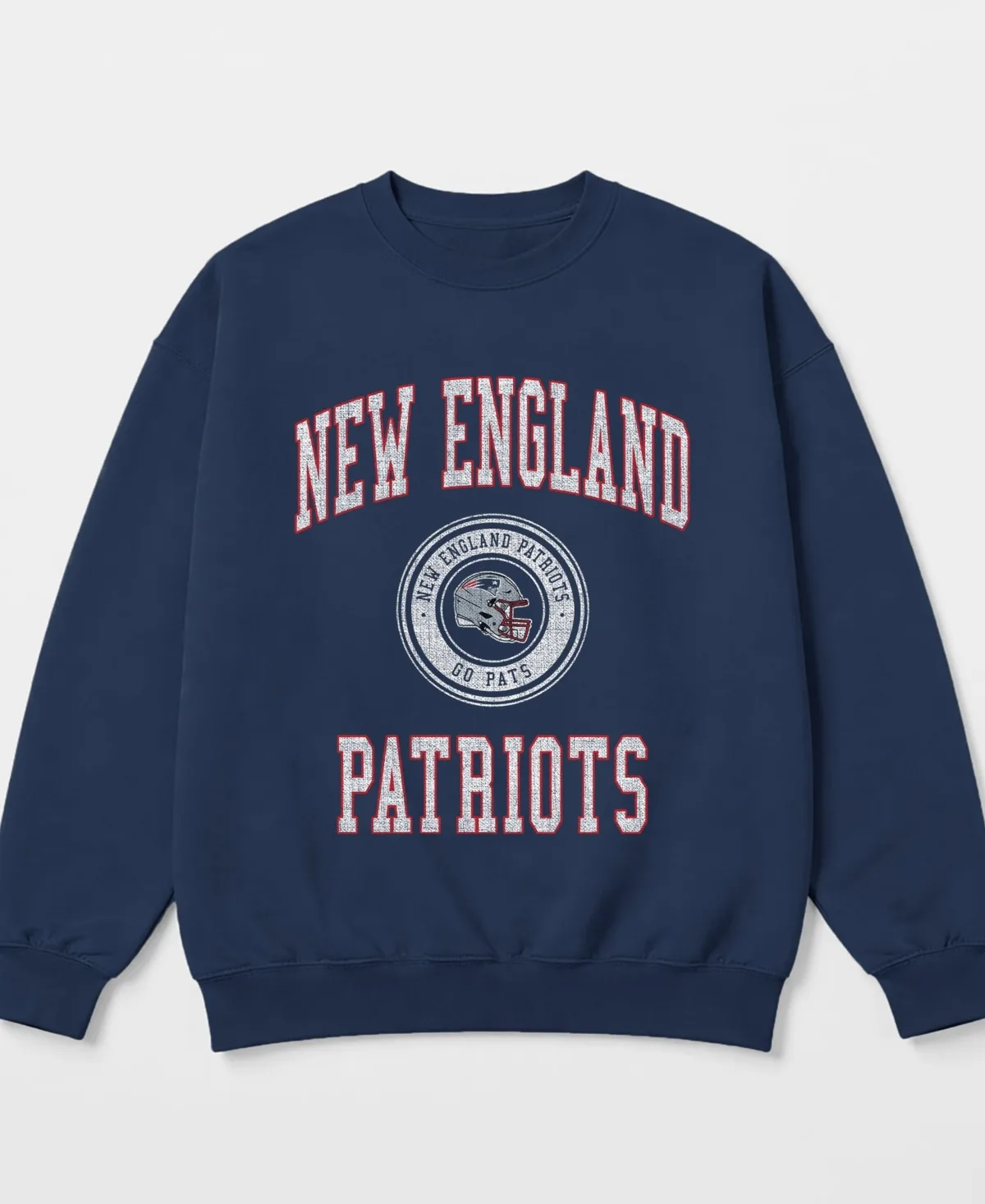 New England Patriots Prime Play Oversized Premium Drop Shoulder Sweatshirt by Gameday Couture