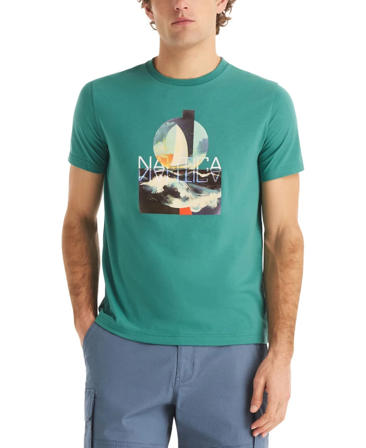 Short-Sleeve Big Waves T-Shirt by Nautica