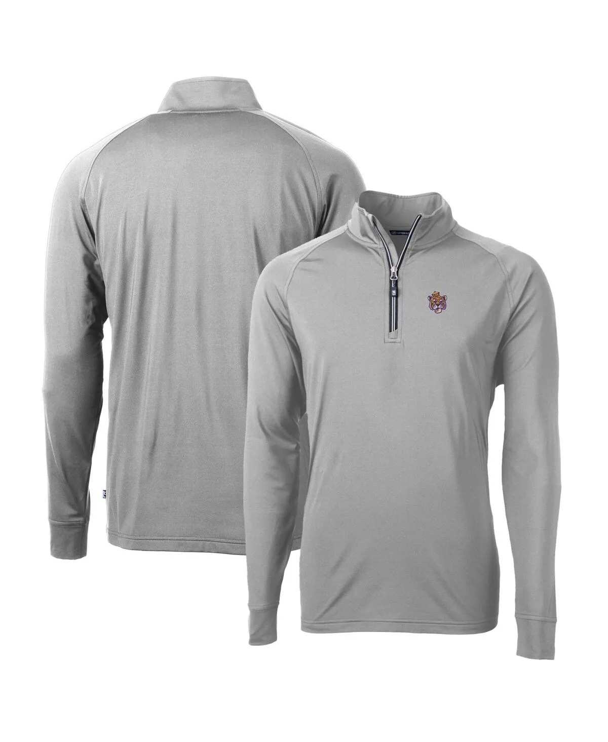 Lsu Tigers Adapt Eco Knit Stretch Quarter-Zip Pullover Sweatshirt by Cutter & Buck