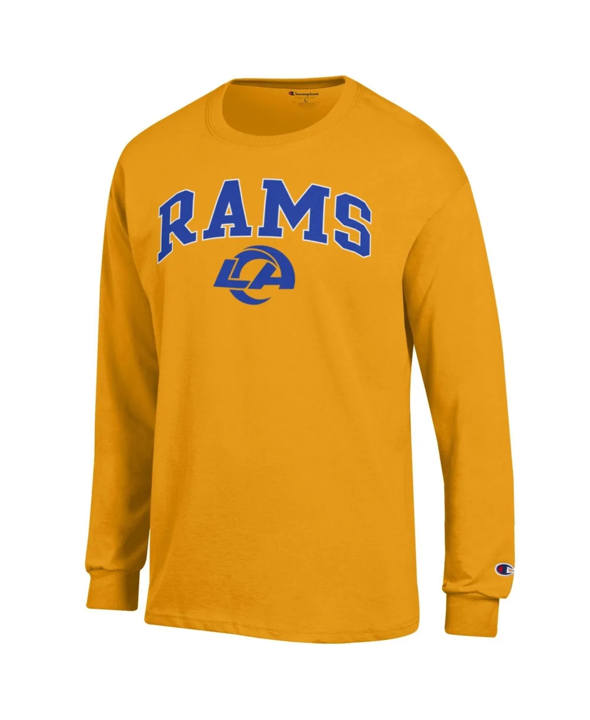 Los Angeles Rams Long-Sleeve Relaxed Fit Graphic T-Shirt by Champion